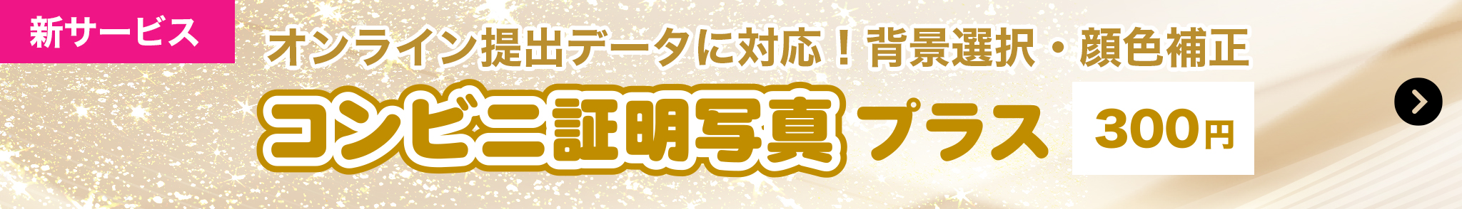 コンビニ証明写真プラス 300円