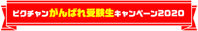 ピクチャンがんばれ受験生キャンペーン2020