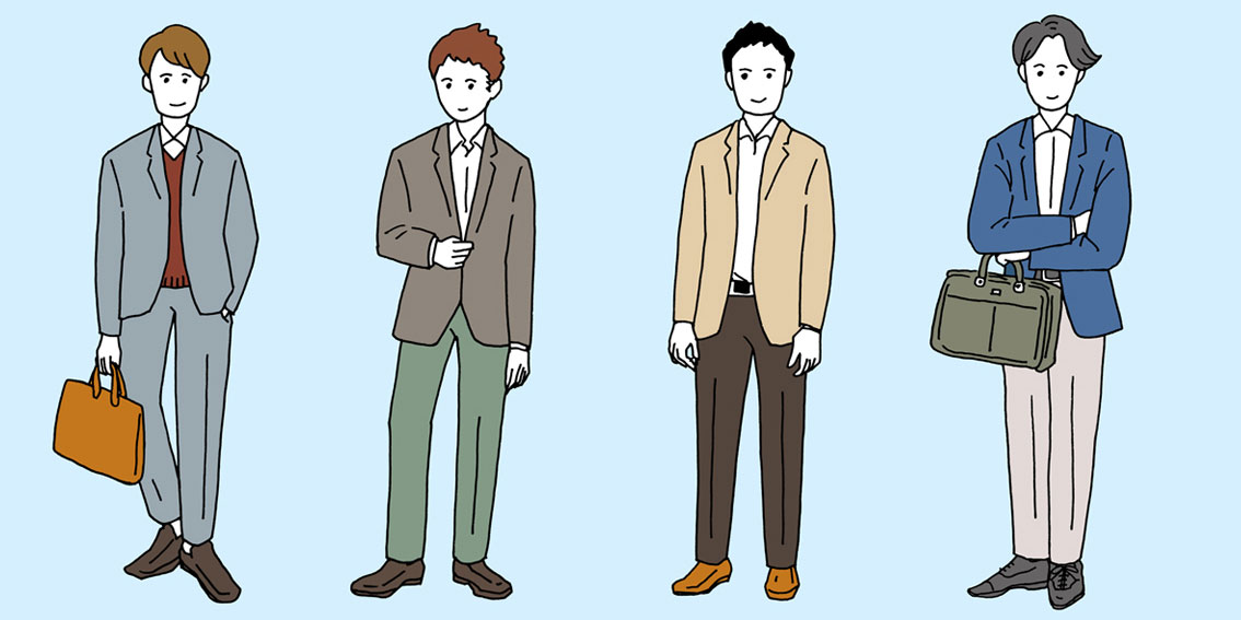 服装自由の面接での男性の服装